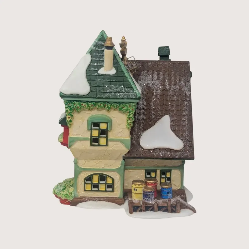 1997 Dept 56 North Pole Glacier Gazette Lighted Village Building